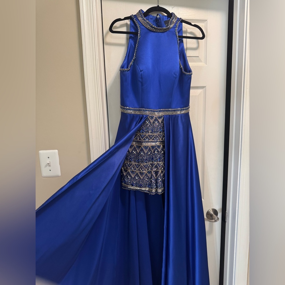 Royal Blue Fun Fashion/Runway Romper